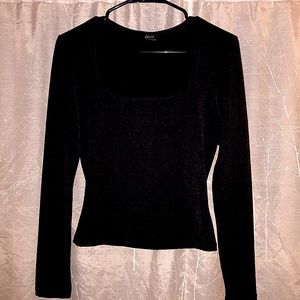 (EUC) Geesy Dark Grey Blouse